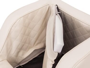 Автокрісло для собак, переноска для собак, лежанка для собак, переноски для тварин, для заднього сидіння, ковдра для собак, корзина для собак, лежанка для котів, для маленьких собак (46x46x31 см), бежева шкіра