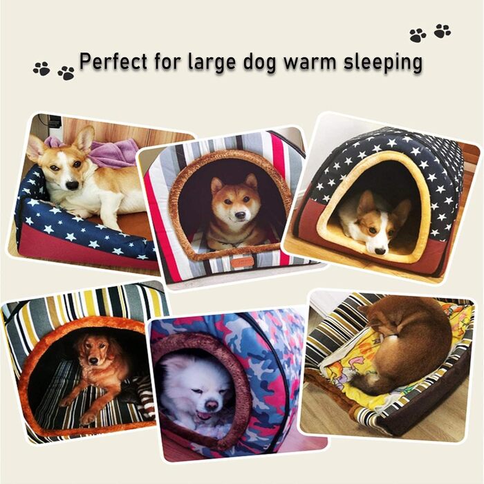 Будинок для собак великого розміру з дахом, для лабрадора, заспокійлива печера, середній розмір, можна прати, ортопедичний матрац, плетений кошик, підігрівальний матрац, проти тривоги, Джамбо, невеликий намет, міцний