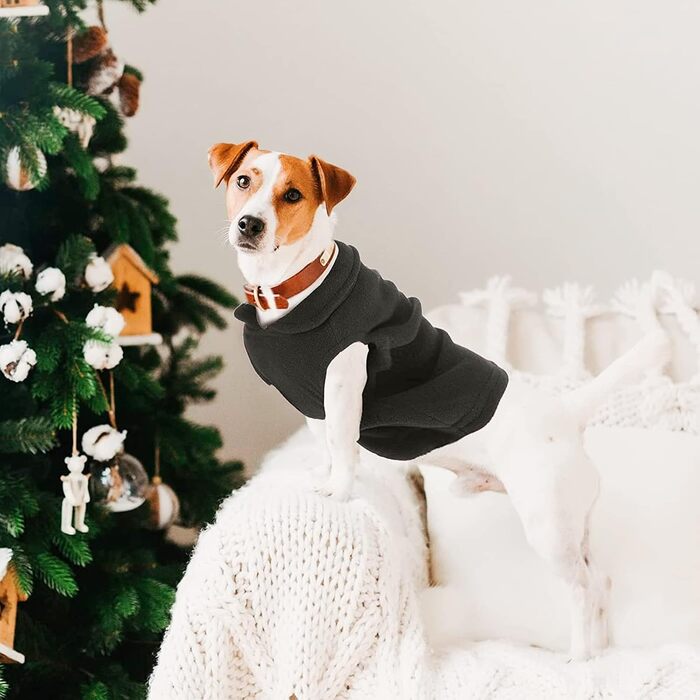 PETCUTE Тепла жилетка для собак, зимова куртка для великих собак, жилетка для домашніх тварин, тепла куртка для собак з отвором для повідка, ідеально підходить для зими, м'яка флісова жилетка (M, Кофе)