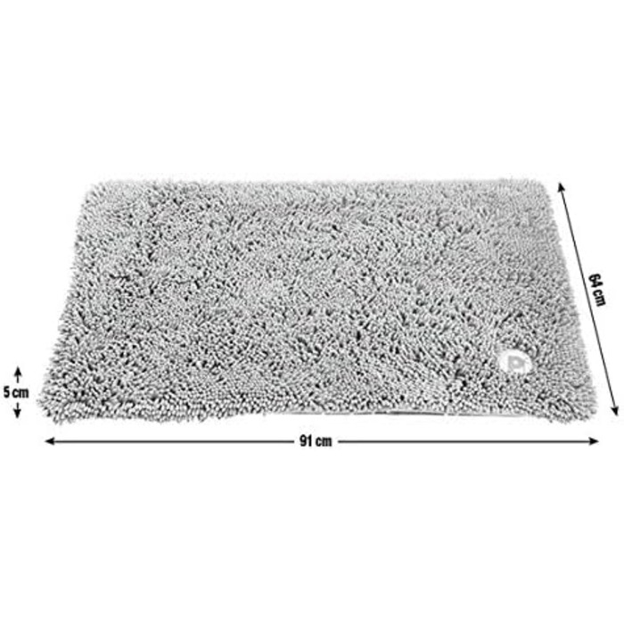 Матрац для собак Petface Memory Foam з мікрофібри з підкладкою для кісток, великий, сірий L