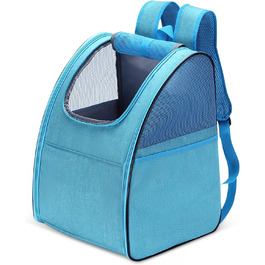 Рюкзак для тварин ALLSOPETS: складаний, для котів та собак, з дихаючою підкладкою. Ідеально для подорожей, прогулянок та хатніх потреб. Колір: блакитний