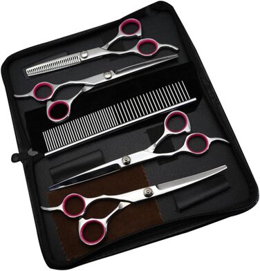 Набір для стрижки домашніх тварин BESPORTBLE: професійний комплект з ножицями, тримером для зубів та гребінцем для собак та котів. Безпечний та довговічний набір для грумінгу.