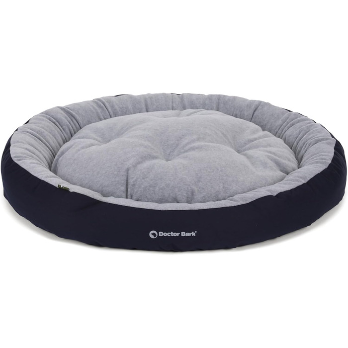 Кругле ліжко для собак середніх порід Doctor Bark GreenLabel, 60x50 см, колір кобальт