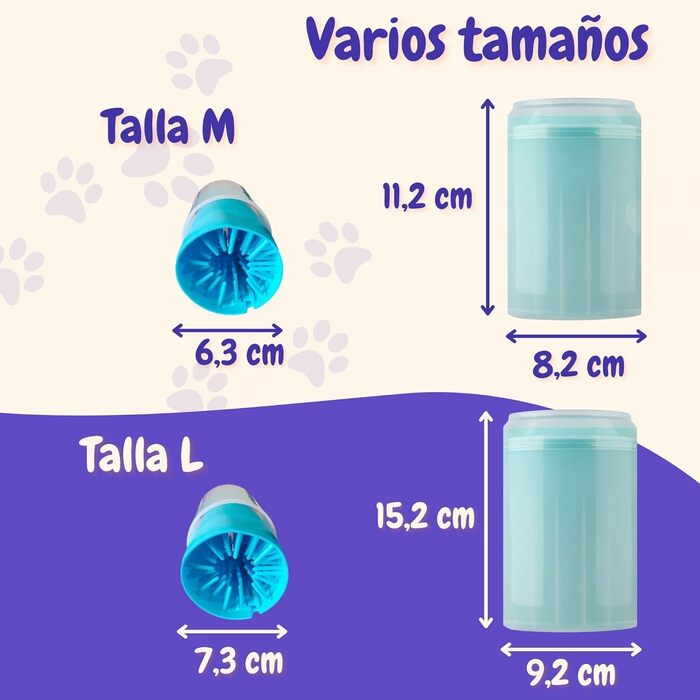 Очищувач для лап собак - гігієна для подушечок лап (Синій, L)