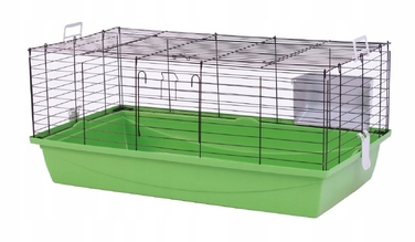 Клітка для кролика та морської свинки 100 см, Maxi XL, колір чорний/зелений