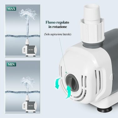 Акваріумна водяна помпа Boxtech BT-P01, 15 Вт