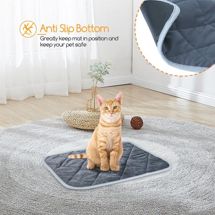 Самогріюча ковдра для котів та собак Nobleza, тепла підстилка, ковдра для собак, термоковдра, що переться