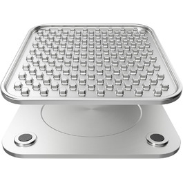 Лежак-лежанка для собак Schleckmatte з нержавіючої сталі 304, антиковзаюча, протиковзаюча, для собак та котів, запобігає ковтання, міцна та довговічна, знімає тривогу та нудьгу, придатна для миття в посудомийній машині (1 шт.)