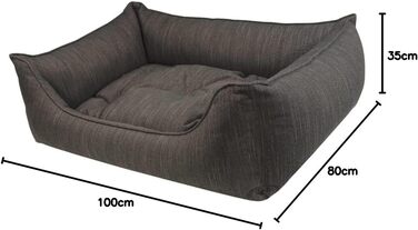 Лягушко для собак Eco Dog Erde, XL: знімний, зручний, міцний, для здоров'я суглобів, чорний, Made in Germany