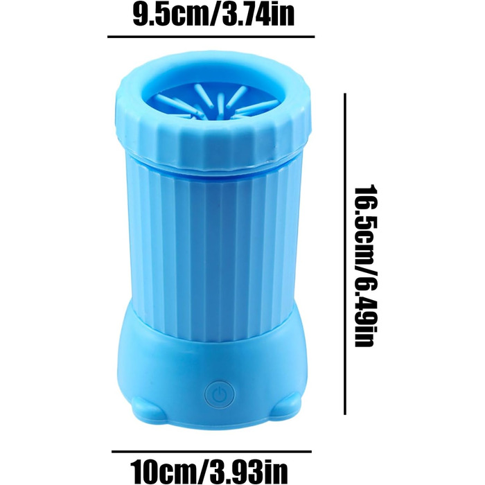 Автоматичний мийник лап для собак - інтелектуальний пристрій з USB-зарядкою, портативний | Для дому та вулиці, блакитний