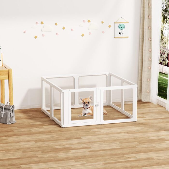 Клітка для собак та тварин Citylife 8-TLG, розкладний вольєр XXL, 120x120x75 см, для собак, котів, кроликів, 8 штук