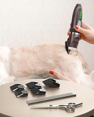 Професійна потужна та тиха машинка для стрижки собак, котів та інших домашніх тварин