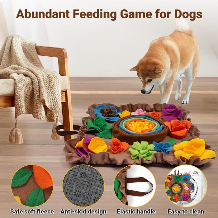 Schnüffelmatte для собак TWOPER - іграшка-килимок, щоб зайняти собаку, нековзна, для повільного годування, розвиває інстинкти пошуку їжі