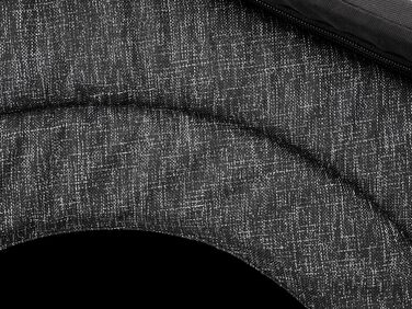 Будка для собак, вольєр, зона відпочинку: графітові екологічні канати + чорний Оксфорд, R6: 72 x 76 см