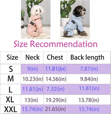 Водонепроникний дощовик для собак з капюшоном, для цуценят та собак середніх розмірів, з відбиваючими смугами, легкий дощовик XL блакитного кольору