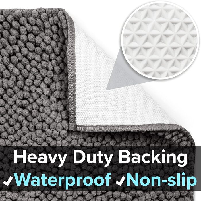 Килимок для котячого туалету CatGuru, розміри M, XL, XXL, водонепроникний, антиковзкий, можна прати, м'який, аксесуари для котів (XXL, темно-сірий, зносостійкий) XXL Темно-сірий