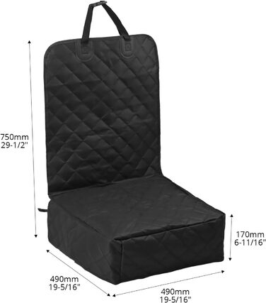 Захисний чохол на сидіння автомобіля для собак QWORK®, універсальний, для заднього сидіння, міцний, захист від бруду та подряпин, підходить для всіх авто, мінівенів та SUV