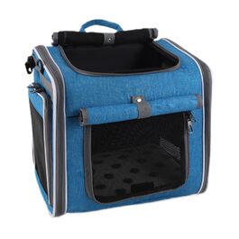 Корзина для собаки на велосипед, передна, рюкзак з вентиляцією, регульована переноска для прогулянок та подорожей