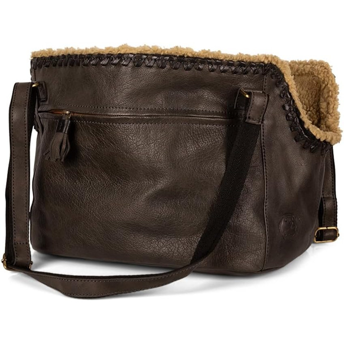 Сумка-переноска для собак Dog with a Mission Bandit чорного кольору, 45 x 30 x 27 см