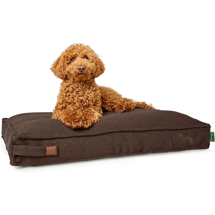 Килимок для собак HUNTER Belluno, 100x70 см, коричневий, з міцної тканини, екологічний, антиковзаючі, стильний
