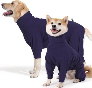 Теплий плед для собак на зиму, флісовий пуловер для собак з ніжками, м'яка чотирилапа куртка для собак маленьких та середніх порід, одяг для собак, флісова піжама (3XL, Синій)