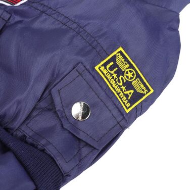 GLOGLOW Зимова куртка для собак, тепла куртка з капюшоном для маленьких собак (M), блакитна