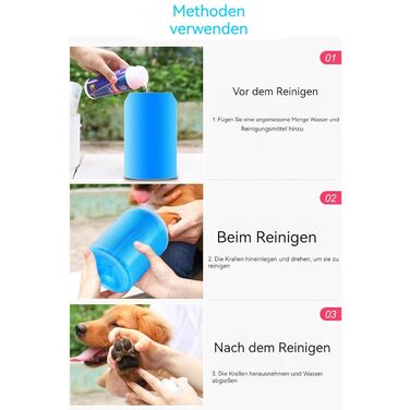 Портативний очищувач лап для собак Doggo-Twist, силіконові щітки, Ø5/6/7 см, для чищення бруду на лапах, Оранжевий M