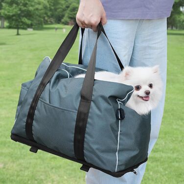 Автокрісло для маленьких собак та котів, кріплення на середню консоль, знімний, можна прати, з хутром, для цуценят, м'яке, тепле, сіре, маленьке