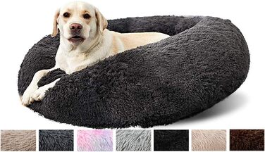 Крісло-гніздо для собак та котів, м'яке, чорне, L (40 см)