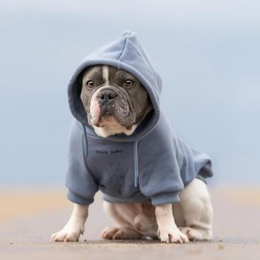 Собачий худі Spark Paws Slate Blue S – преміум фліс, комфорт, для всіх порід