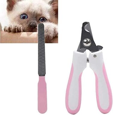 Набір професійних інструментів для грумінгу собак та котів: ножиці, тример, щітка, кусачки для нігтів. Нержавіюча сталь, 7 дюймів