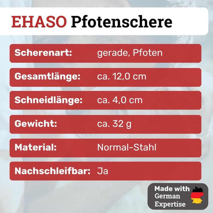 Пінцет для собак EHASO Premium 12 см з округлою кінчиком | Пінцет для грумінгу, вигнутий клинок, компактний та точний | Пінцет для собак преміум-якості | Підходить для всіх порід собак