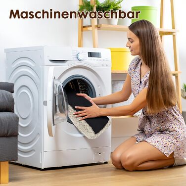 М'яке ортопедичне ліжко для собак Homaxy, великих порід, 105x68x10 см, бежеве, з антиковзким покриттям, миється