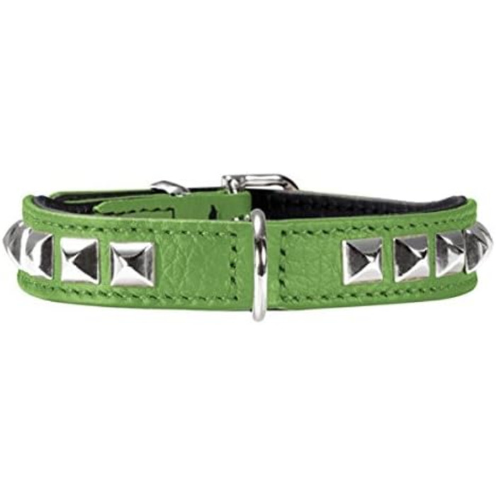 Льорочка Hunter Rocky Petit для собак, XS, червоно-чорна, м'яка шкіра, з заклепками