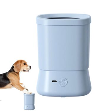 Автоматичний очищувач лап для собак | Набір для миття лап тварин (блакитний)