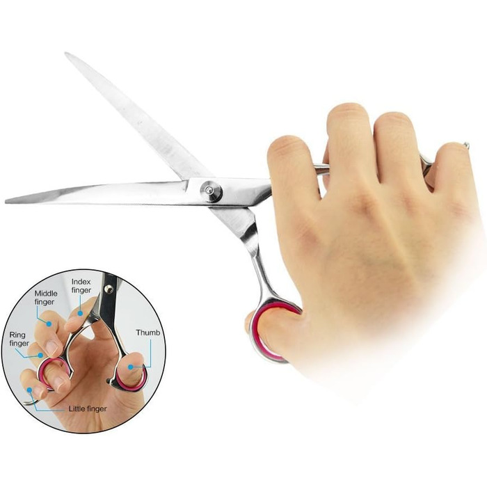 Набір професійних ножиць для грумінгу собак Novatech (4 шт.) з гребінцем: ножиці для стрижки, фінішні та вигнуті