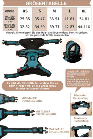 Нашийник для собак BaoCheng Anti Pull, дихаюча сітка, 3 пряжки, безпека, полегшення кашлю, світловідбиваючий, M, темно-зелений