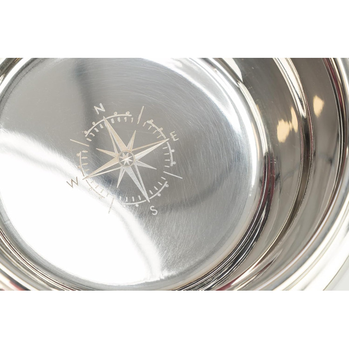 Набір мисок для собак TRIXIE Nordic 900 мл (білий) - миска для великих собак, 17 см, нержавіюча сталь, MDF, міцна, для миття в посудомийній машині