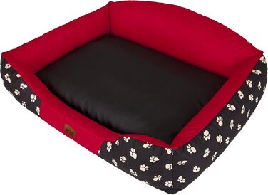 Собаче ліжко Hobbydog XLKRLCZK2 - велике, 84 x 65 см, червоне, для собак XL