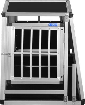 Транспортний бокс Transportbox N24 для собак, алюміній, 82x60x63 см, з аварійним виходом та захистом від ударів