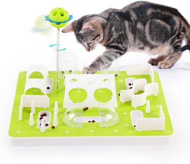 Іграшка для кота ALL FOR PAWS Labyrinth з ласощами, регульована складність, розвиває інтелект