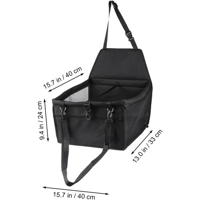 Сітка безпеки для тварин у авто VILLFUL: переносна сумка-ліжко для котів та маленьких собак, регульований поводок, сітка для транспортування