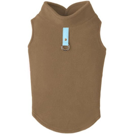 Тепла жилетка для маленьких собак GOOBY, фліс, колір clay, розмір XL