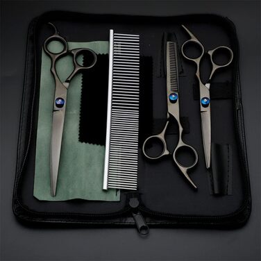 Набір професійних ножиць для грумінгу домашніх тварин 6/7 дюймів з нержавіючої сталі, безпечні та гострі