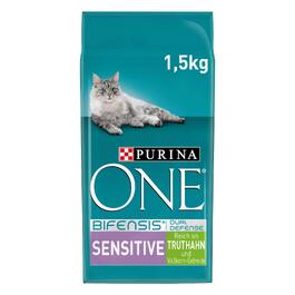 Корм для котів PURINA ONE Bifensis Sensitive з індиком, 6 x 1.4 кг (набір 6 шт.)