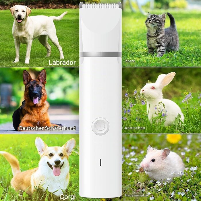 Професійний тример для собак Paw Trim Pro: безшумна водонепроникна машинка для стрижки шерсті на лапах, навколо очей, вух та обличчя (набір)