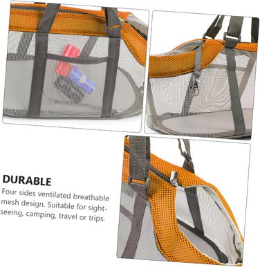 SUPVOX Транспортна сумка для собак і котів - велика, дихаюча, з надійним закриттям, міцна та портативна для походів, кемпінгу та подорожей