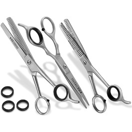 Набір для стрижки волосся Ergo-Set 6 дюймів (15,24 см) з професійними ножицями для стрижки, моделювання та філірування з нержавіючої сталі