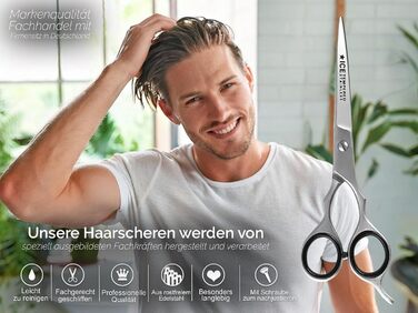 Набір для стрижки волосся Ergo-Set 6 дюймів (15,24 см) з професійними ножицями для стрижки, моделювання та філірування з нержавіючої сталі