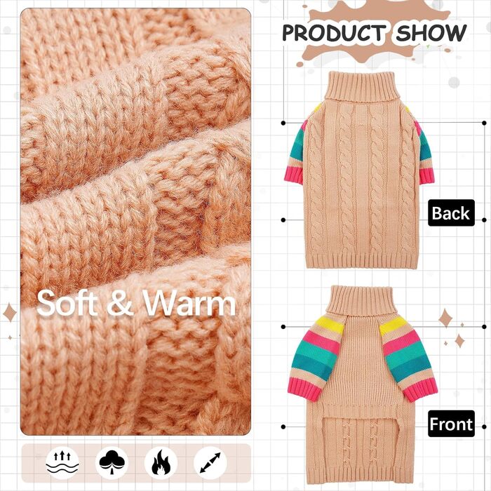 Світер для собак, теплий зимовий, великий розмір XXXL, рожевий, для дівчаток та хлопчиків, теплий, на Новий Рік, для дому та прогулянок